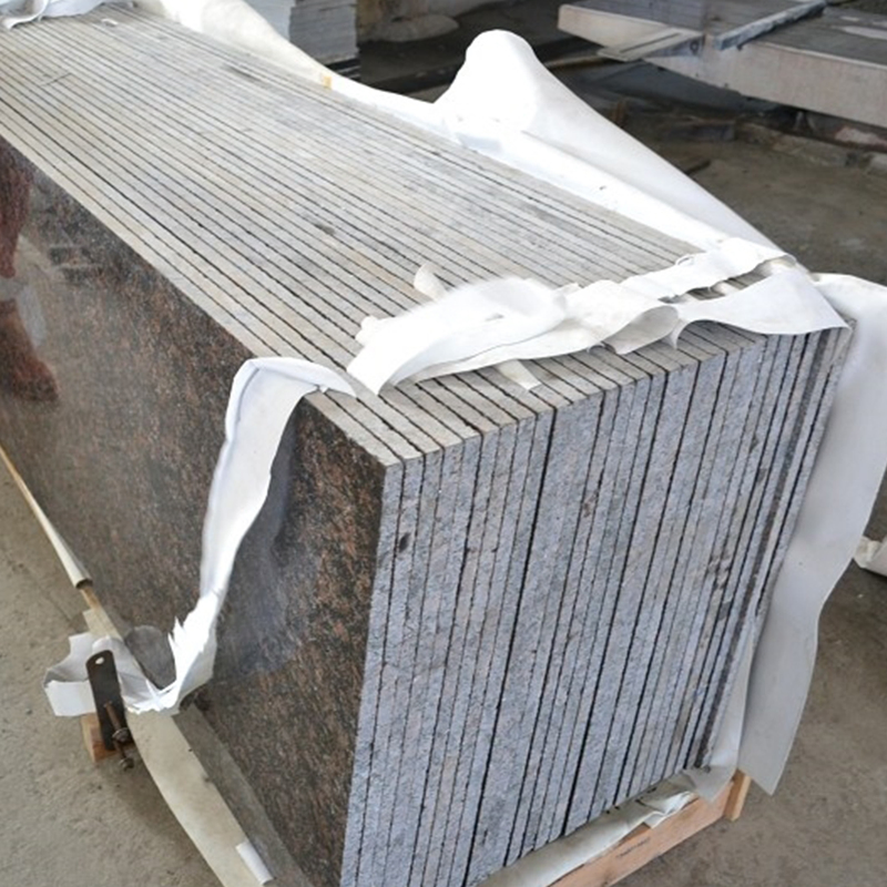 Elegant Tan Brown Granite Vanity Top for Luxurious Bathroom Designs