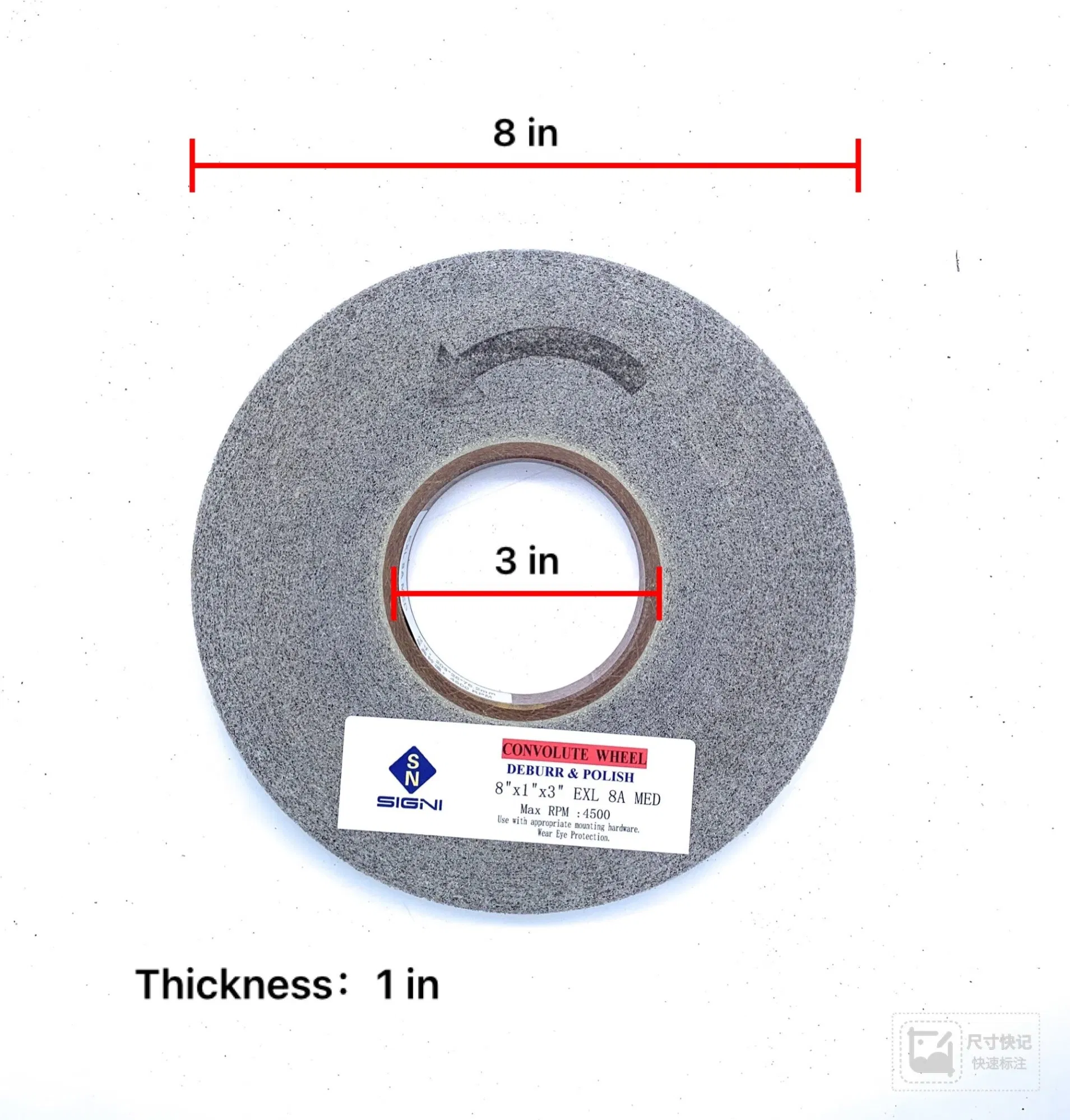 Heavy-Duty Non-Woven Nylon Abrasive Wheel - Grinding, Polishing & Deburring 3-in-1 Solution<Cc>