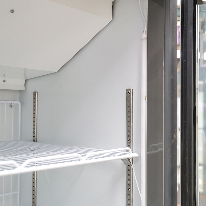 Supermarket Commercial Upright Drinks Yogurt Bread Large Capacity Display Fridge Glass Door Refrigerator