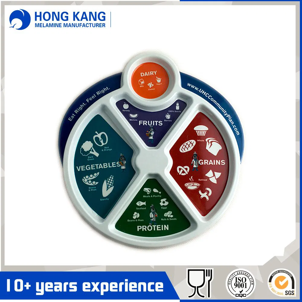 8.75 Inch Melamine Divided Plate
