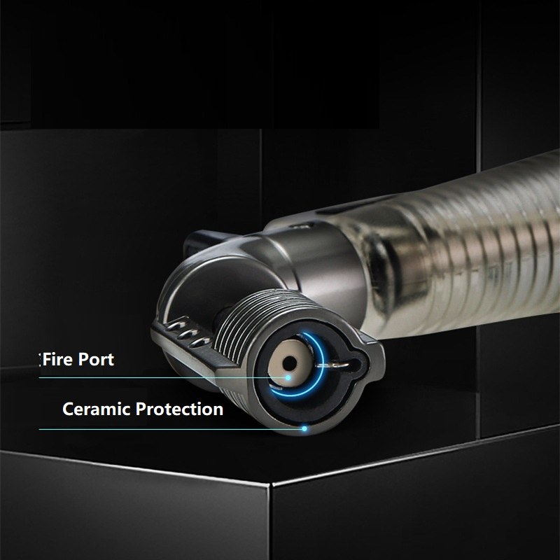 Cheap High Temperature Windproof Straight Torch Lighter Inflatable Cigar Foldable Lighter Flame Gun Custom Cigarette Lighter