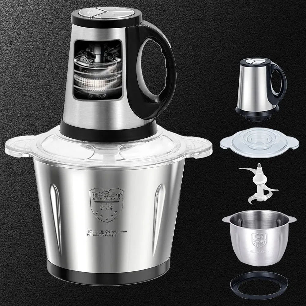 Automatic 2L 3L Electric Vegetable Stainless Multifunctional Meat Grinder for Machine