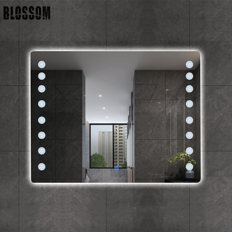 LED Lamp Bathroom Vanity Wall Smart Makeup Mirror with Light