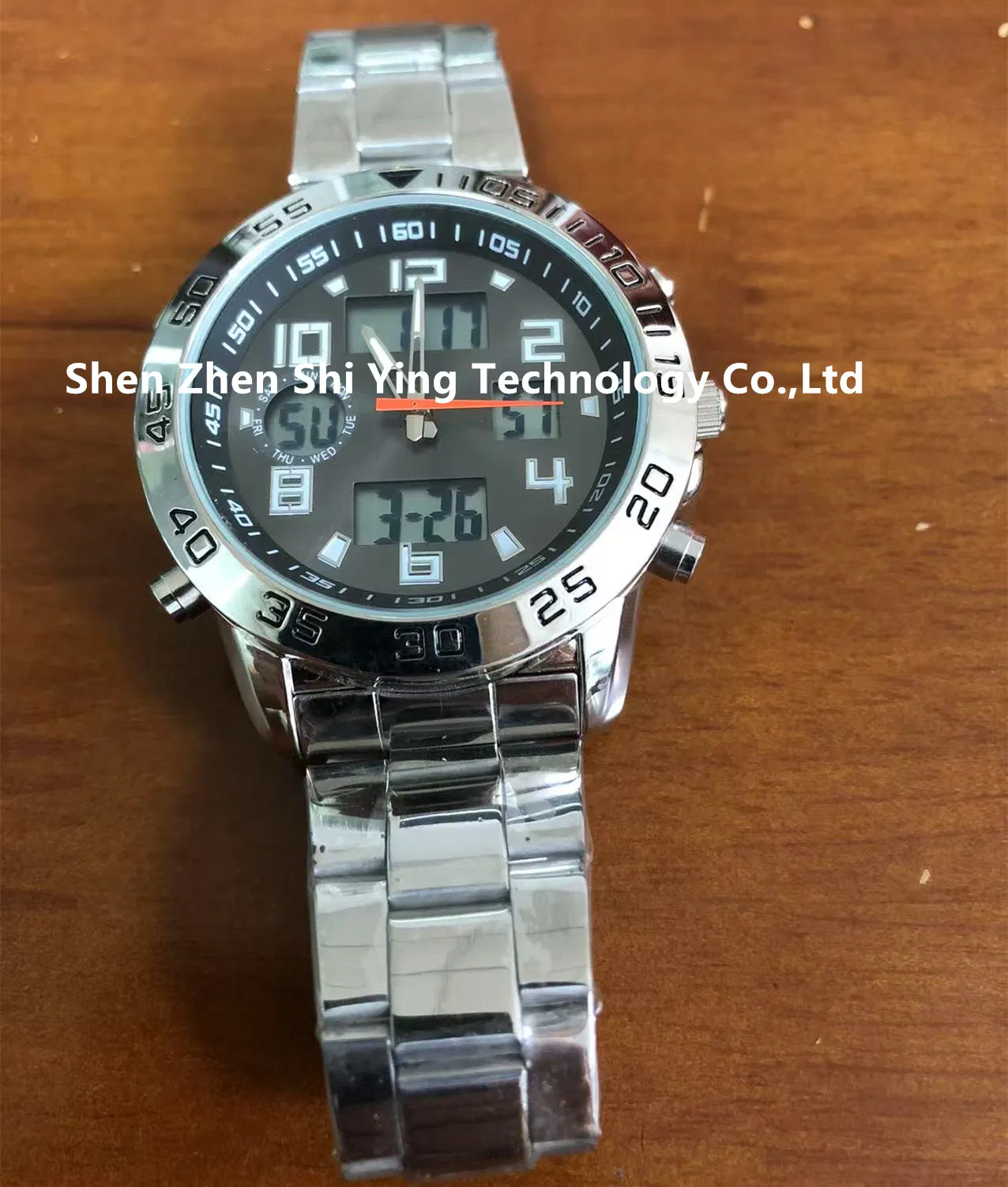 OEM Waterproof Mens Fashion Sport Multifuntion Analgo-Digital Watch for Gift