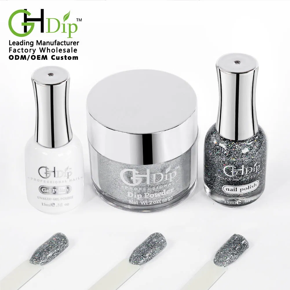 Nail Beauty System Color Match 3 in 1 Match Acrylic Nail Glitter Dipping Powder