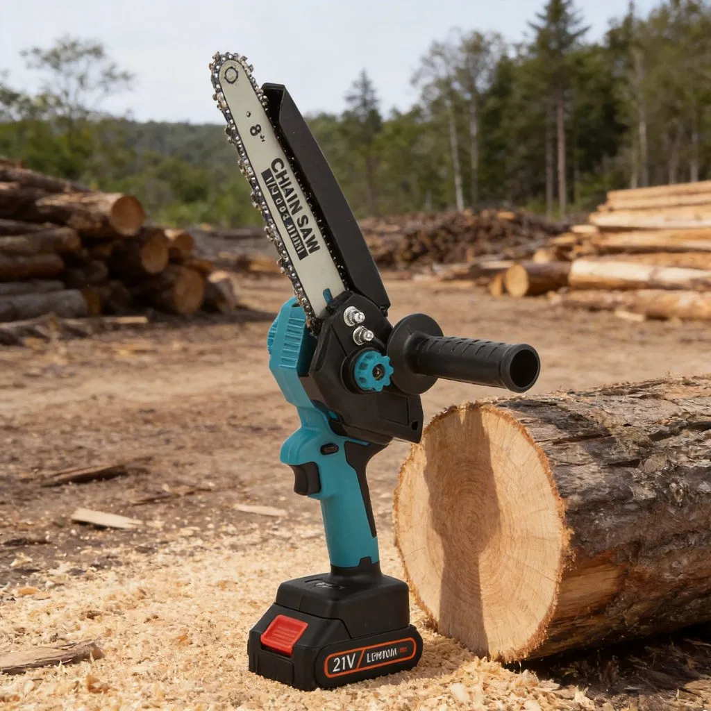 Аккумуляторная цепная пила 20V 8 дюймов, безщеточная
