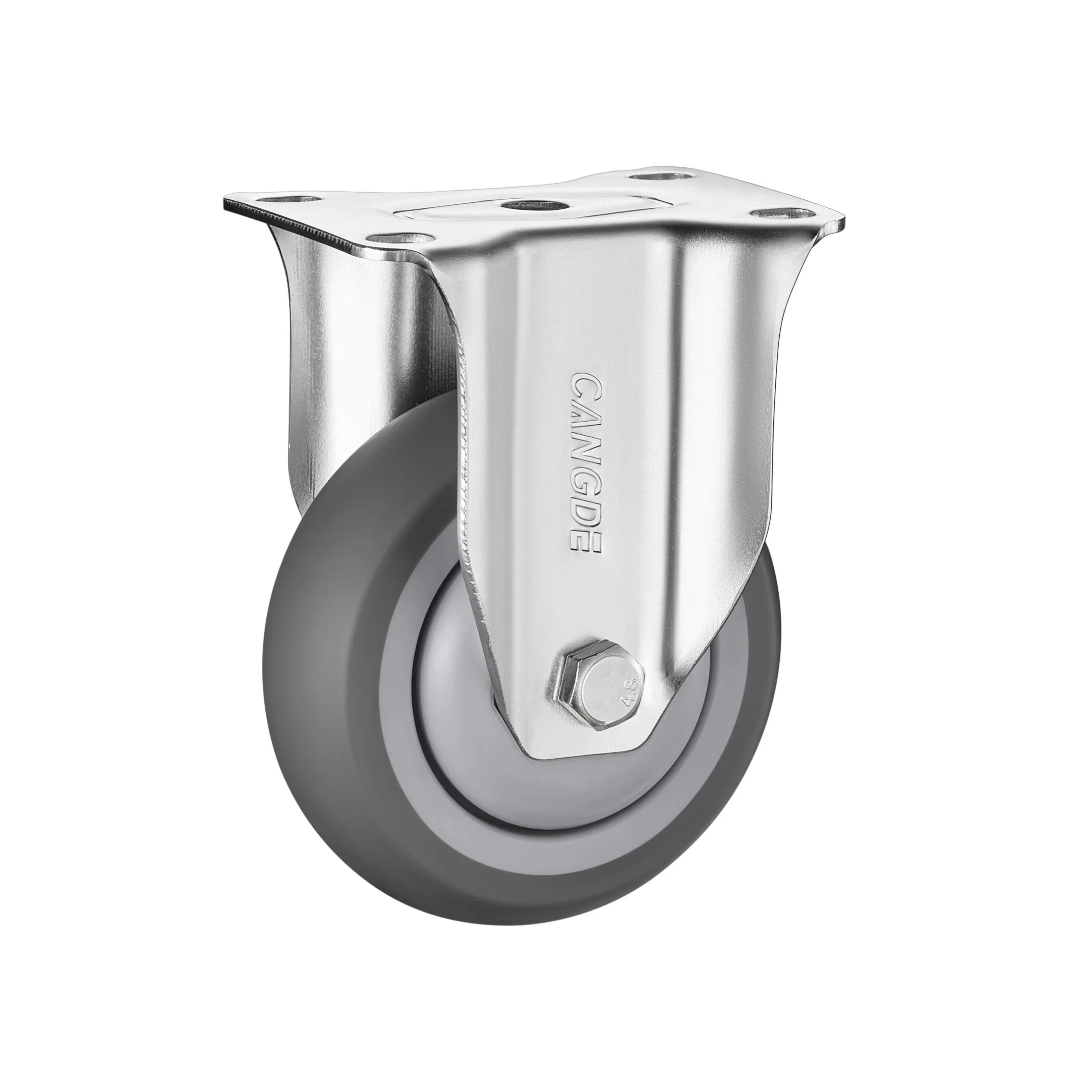 Industrial Threaded Stem Caster with Brake and Swivel Radius 102-115mm TPR