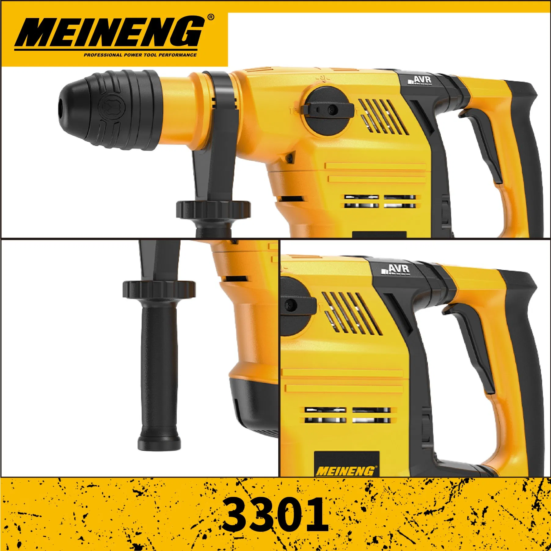 PowerPro 3301 Rotary Hammer for Heavy-Duty Construction Tasks