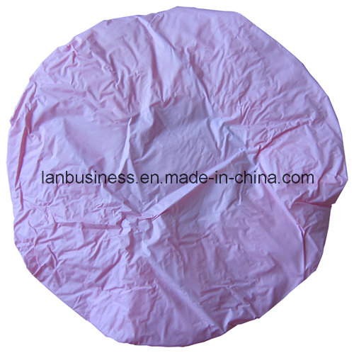 Pure Color PVC Single-Layer Shower Cap