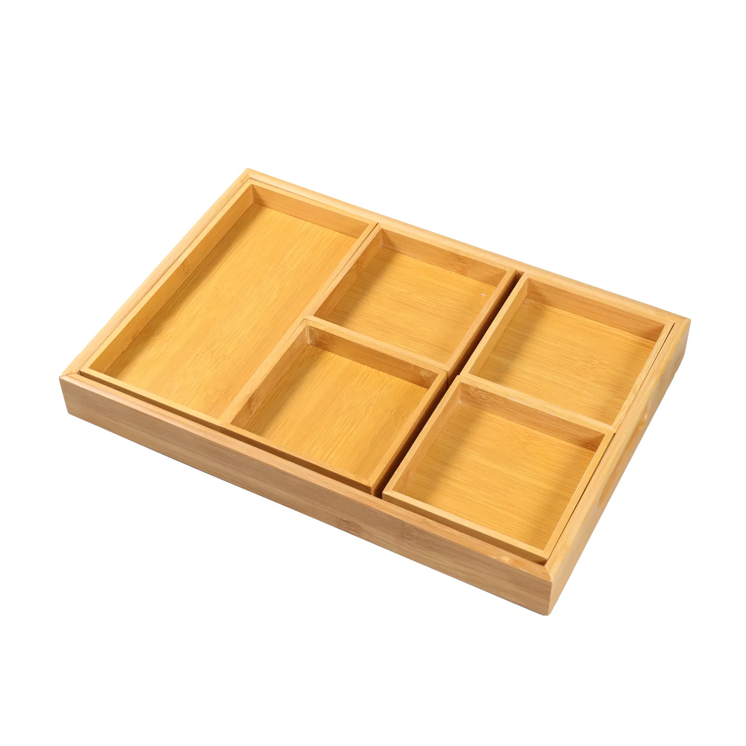 Customized Fruit Tray for Pastries and Nuts - Elegant Bamboo Design