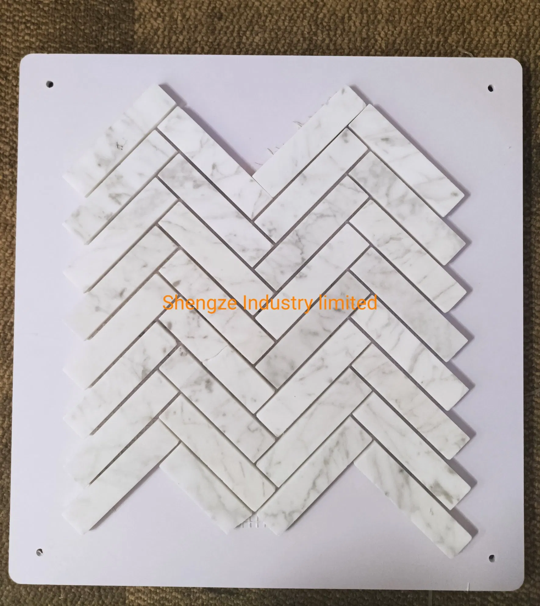 Мозаичная плитка из белого мрамора для кухни и ванной