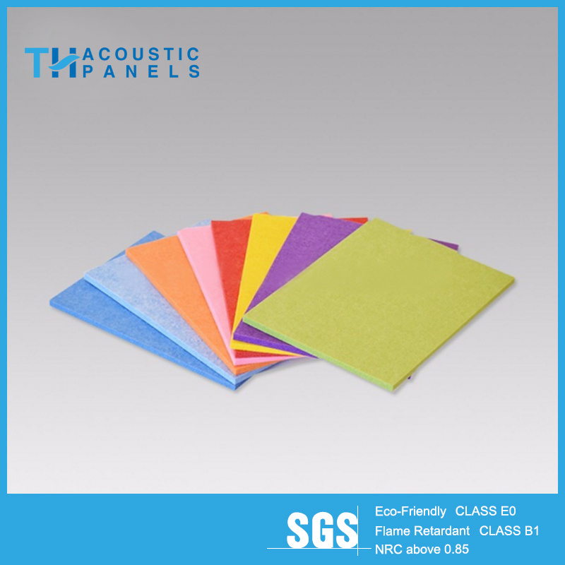 Sound Absorbing 3/9/12mm Thickness Polyester Acoustic Panel for Working Space Decoration