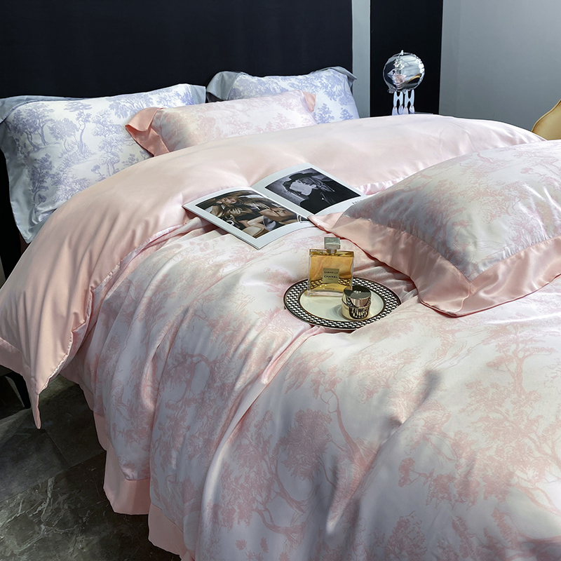 Skin-Friendly Wrinkle Free Printing Sheets Hotel Bedding Set Silky Soft