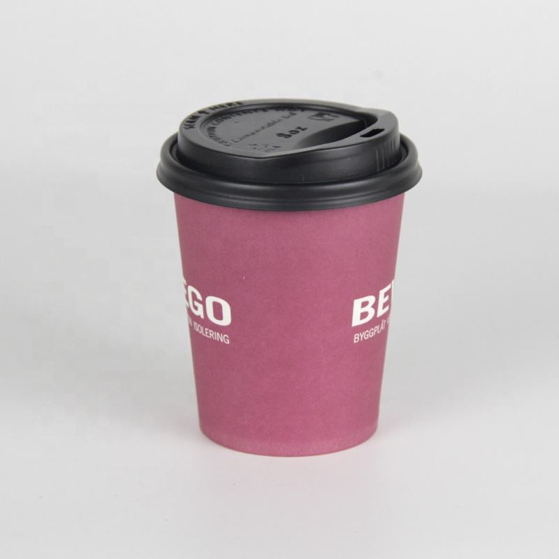 8oz Kraft Paper Cup for Hot Coffee and Tea Drinks