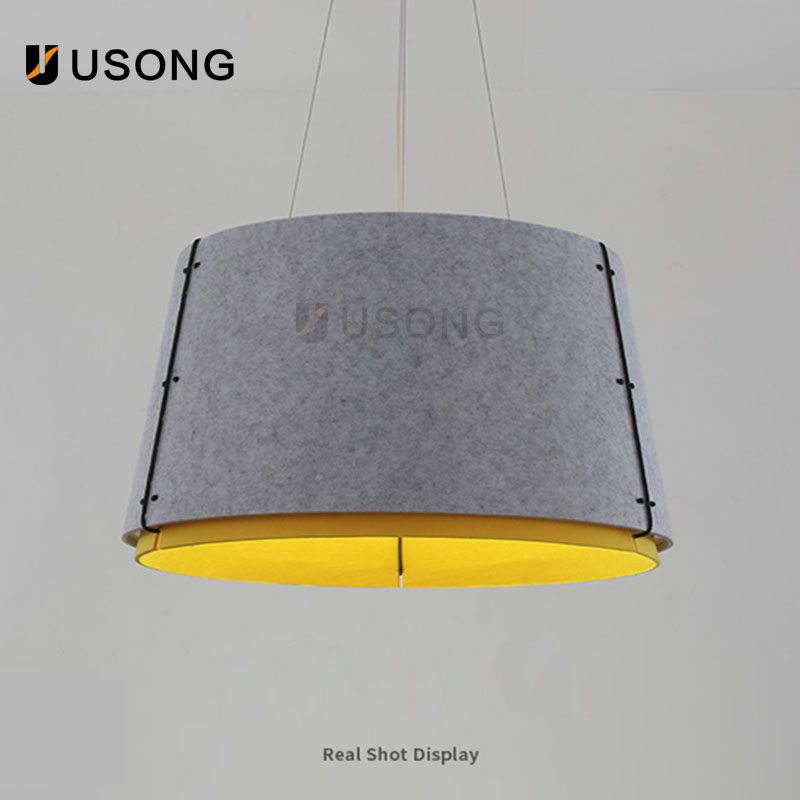 Modern Pet Acoustic Lamp Crafted with Pet Fiber Felt