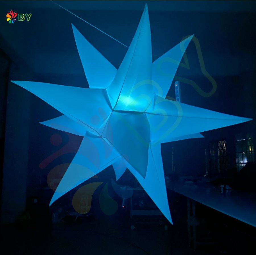 Night Club Supplies Decoration Inflatable Sparkle Star Balloon for Event Party Wedding Decoration