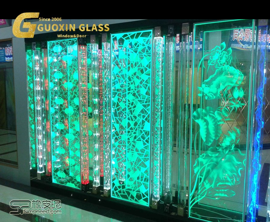 Premium 3D Laser Engraved LED Glass Artwork for Home Dé Cor