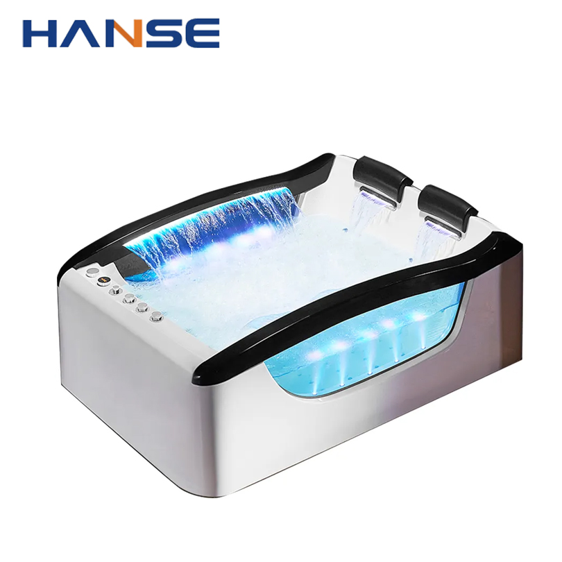 Прямоугольная термостатическая ванна с гидромассажем