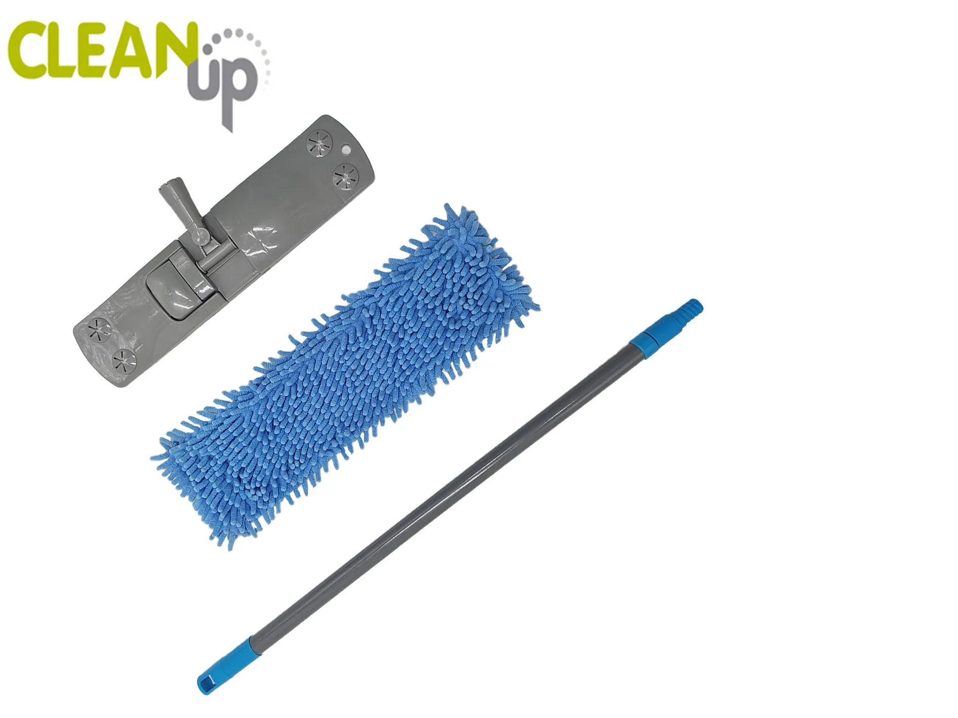 Chenille Microfiber Flat Mop Floor Cleaning Mop, Wet Dry Used Mop Household Dust Mop, Manufacturer Customize Colors with Telescopic Handle