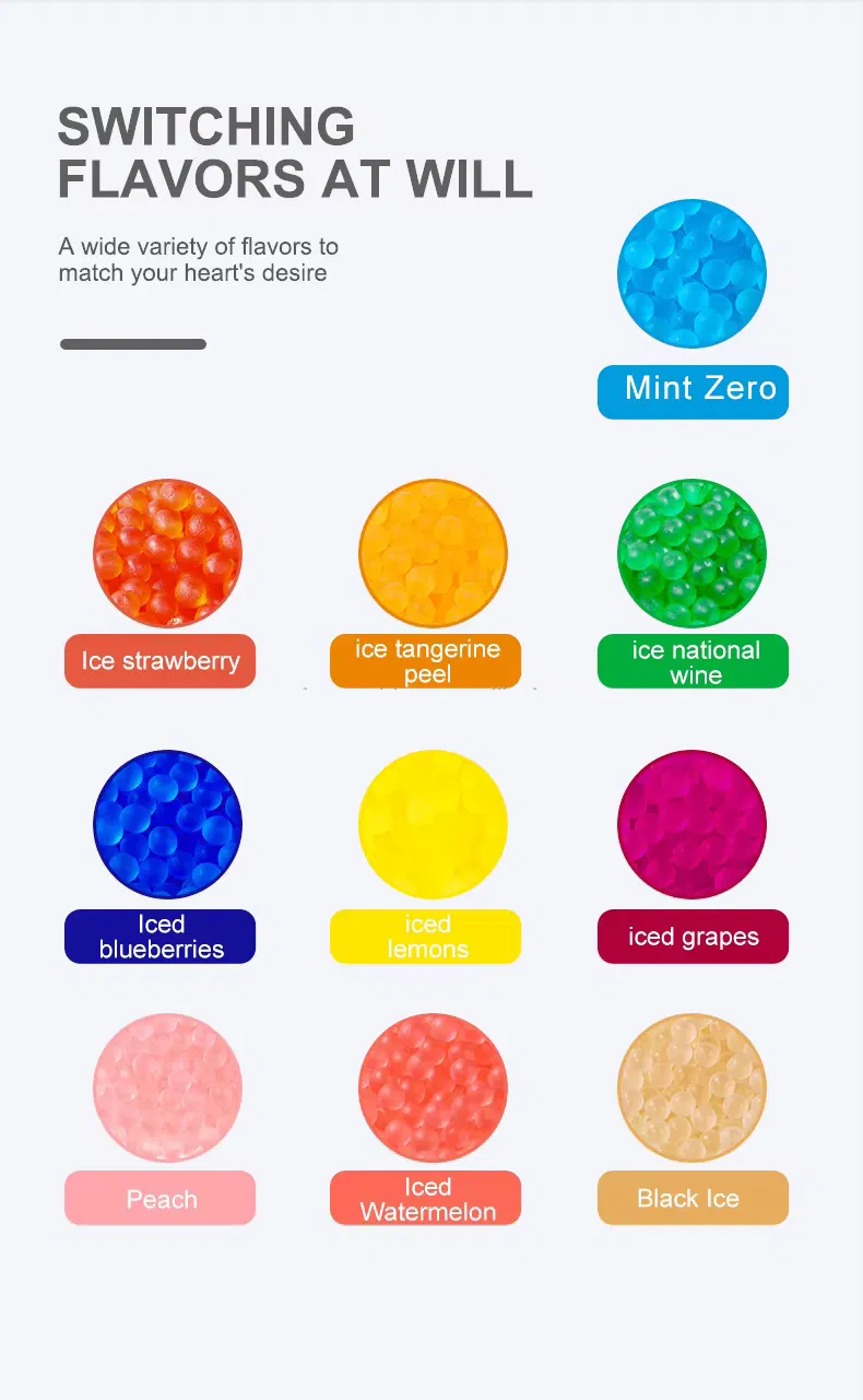 Mixed Fruit Flavored Cigarette Pops Beads Bamboo Stick Small Popping Capsule Manufacturer