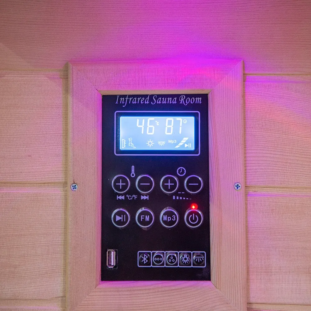 Инфракрасная сауна для дома на 2 человек, хемлок