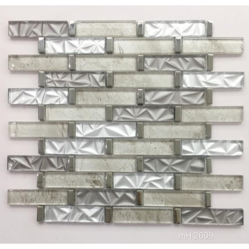 Elegant Handmade Crystal Glass Mosaic for Hotel Walls