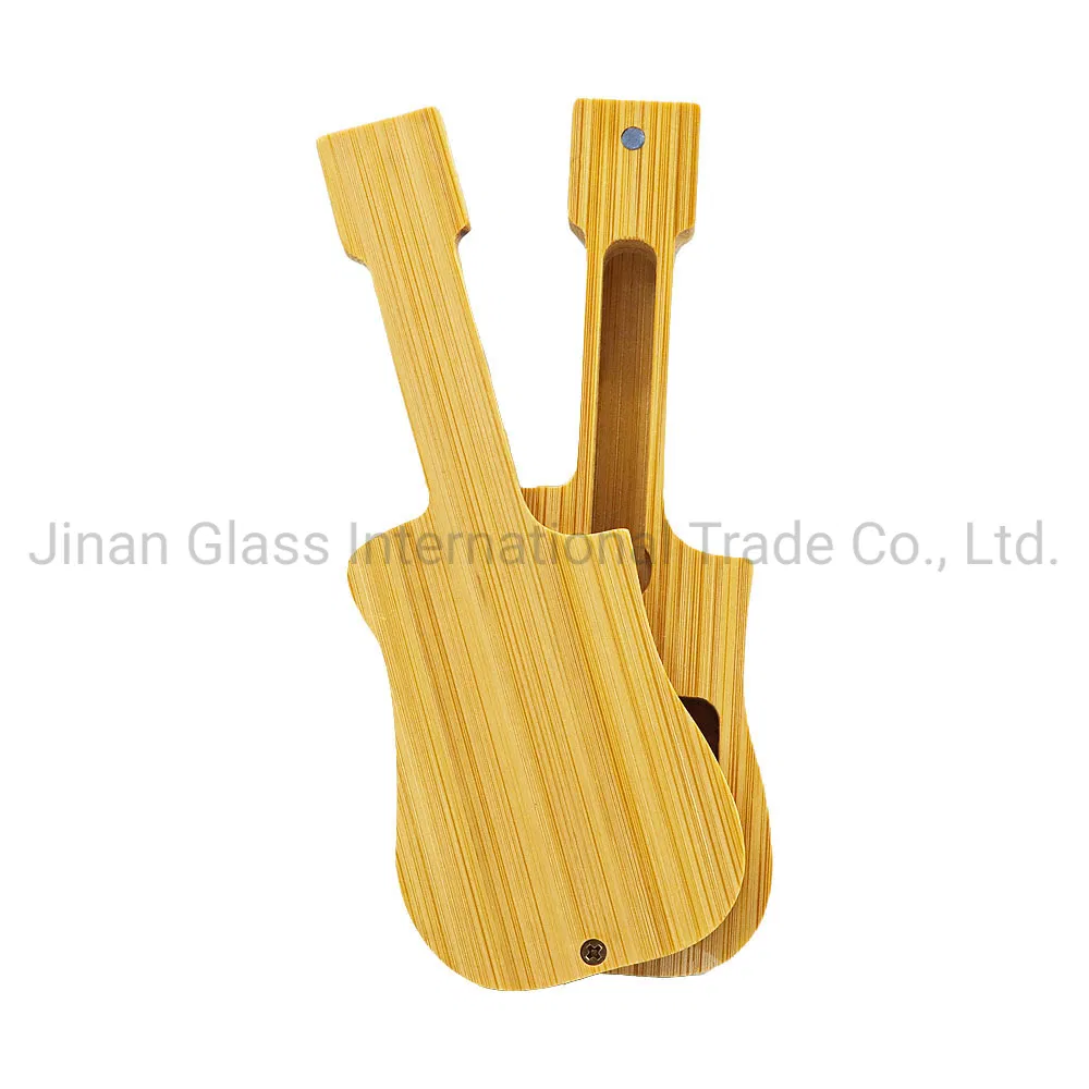 New Personalized Creative Long Guitar Shape Wooden Pipe Storage Integrated Set of New Cigarette Sets