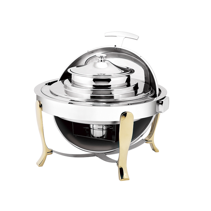 Stainless Steel Saucepan Stove Dripless Round Soup Station Giltlegs