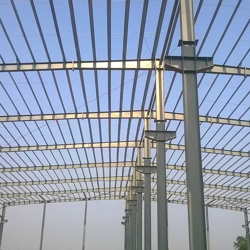 Heavy Duty High Quality Prefabricated Building with Curved Roof Pipe Column