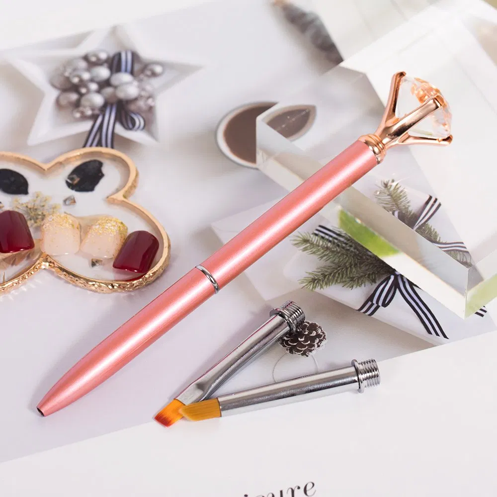 Guyo New Synthetic Hair Metal Handle Nail Art Brush