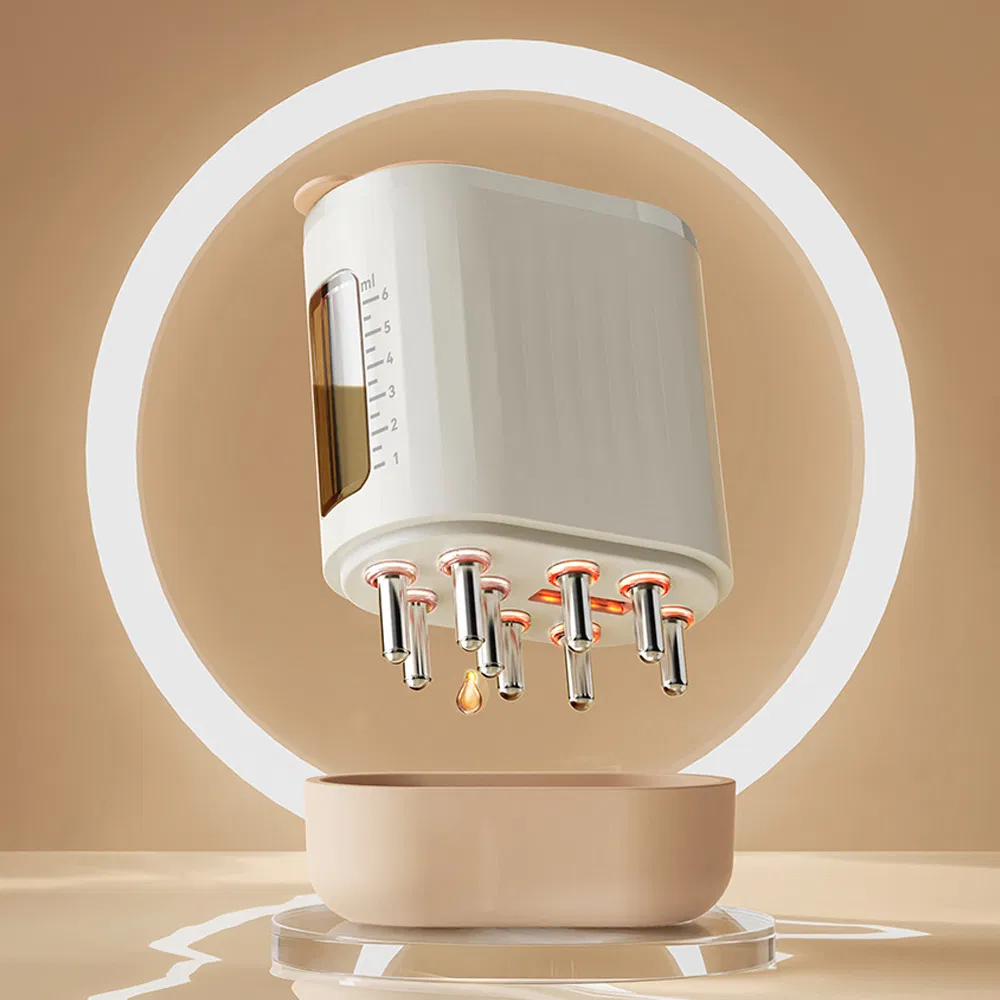 Электрическая расческа-массажер для головы с красным светом