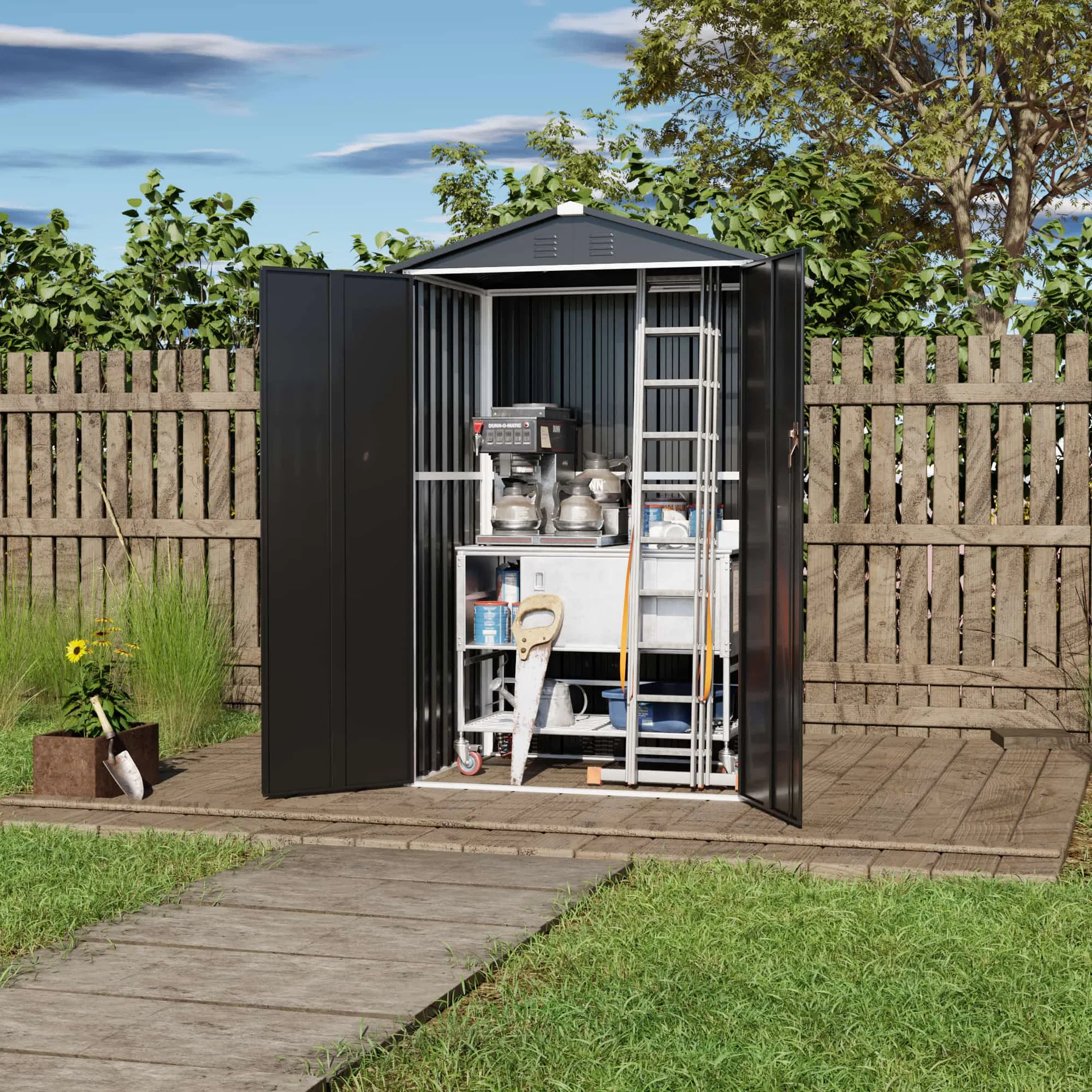 Metal Tool Shed Tool Garden Shed Steel Structure
