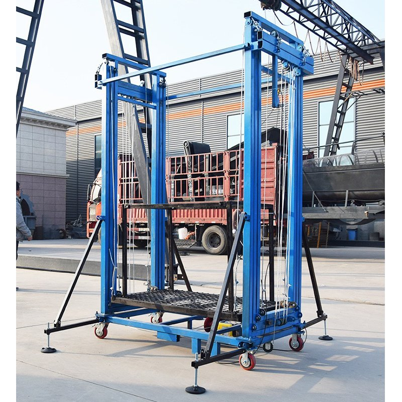 660lbs-1100lbs Mobile Electrical Scaffolding Lift/Automatic Lifting Scaffold with Wheel Lifter for Walls