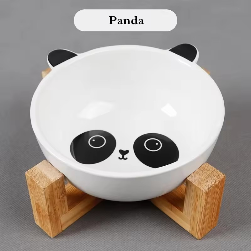 Environmentally Bamboo Friendly Wooden Healthy Material Dog Food Water Pet Bowl