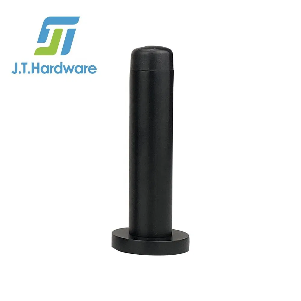 Heavy Duty Wall Mounted Aluminum Anodized Tower Rubber Door Stop Holder