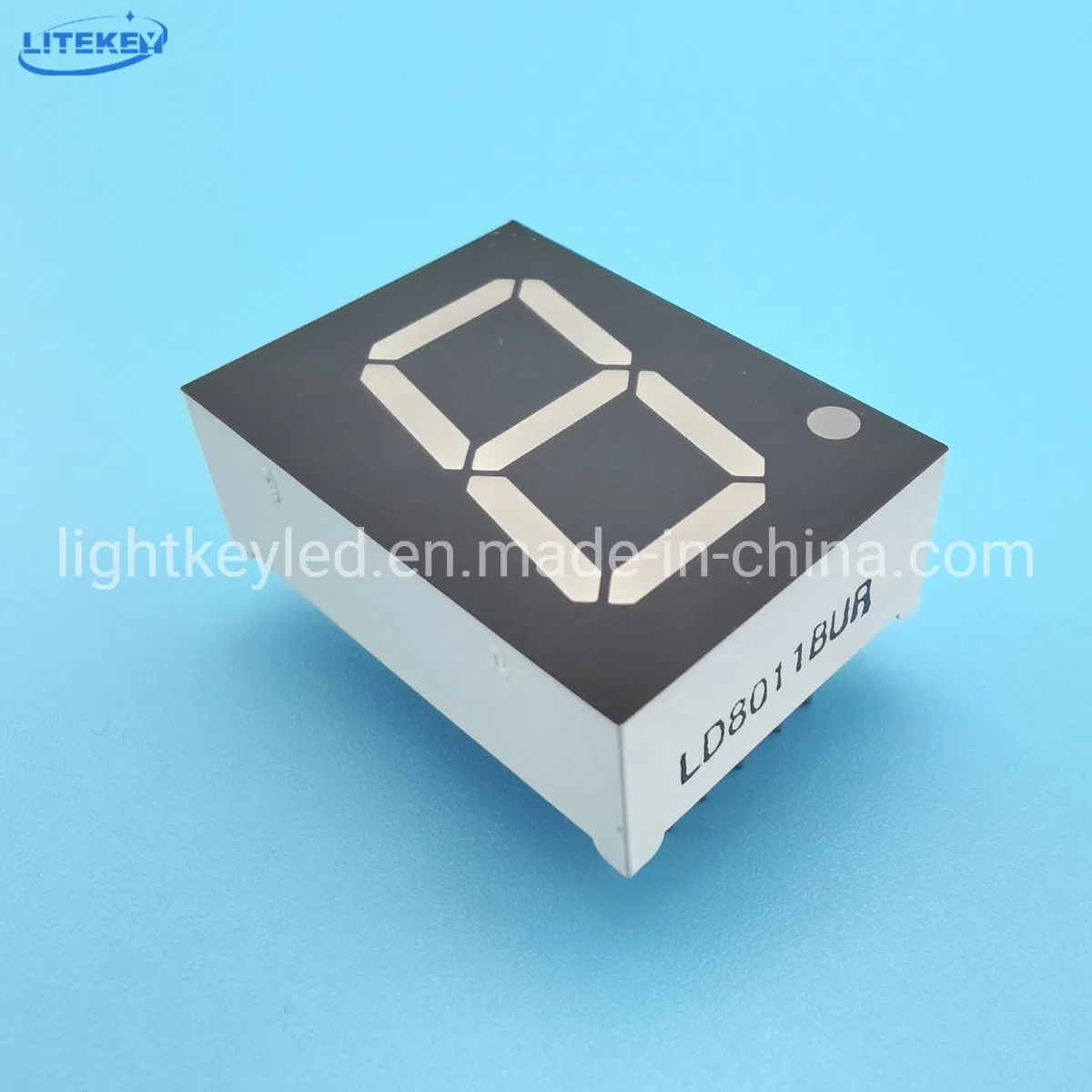 0.8 Inch Single Digit 7 Segment LED Display with Rt Hand Decimal From Expert Manufacturer