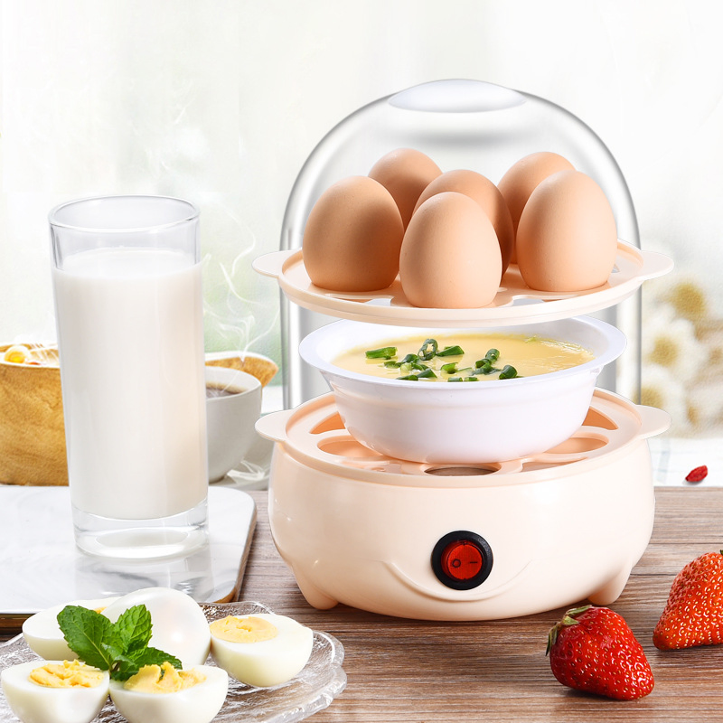 2025 Automatic Mini Home Breakfast Egg Poacher and Steamer Plastic Custard Machine