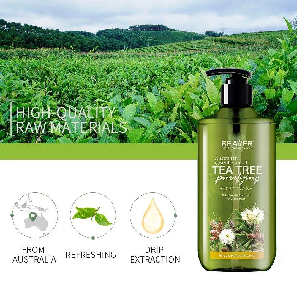 Beaver Tea Tree Skin Body Care Cream Shower Gel Guangzhou Body Wash
