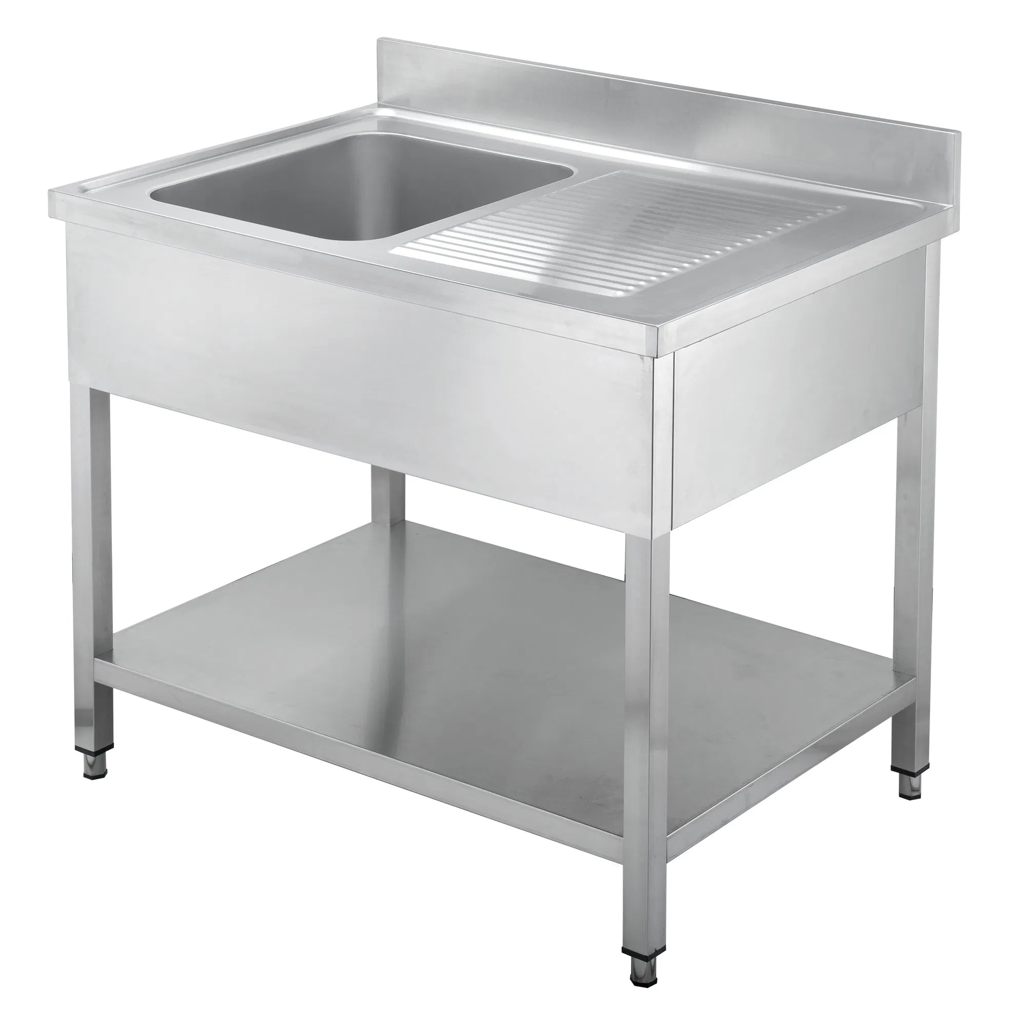 Heavy Duty Compartment Commercial Sink with Drainboards