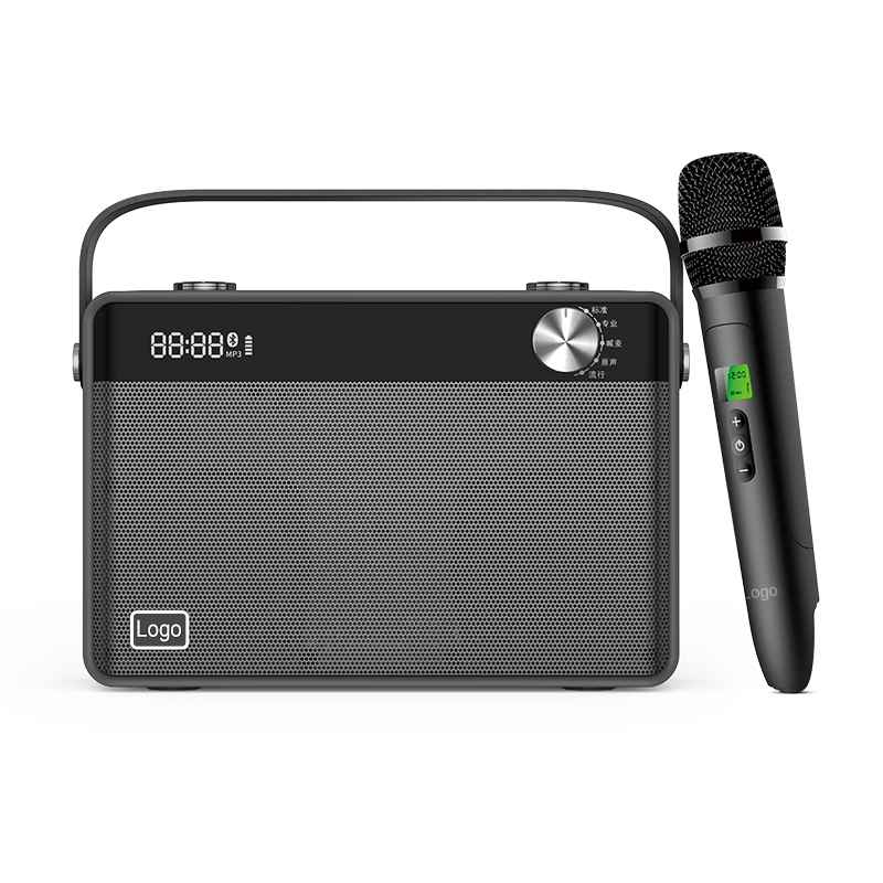 Портативная колонка Shidu T7 40W с микрофоном для караоке