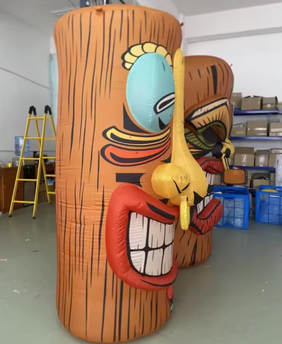 Custom Giant Inflatable Tiki Stump Air Inflation Column for event