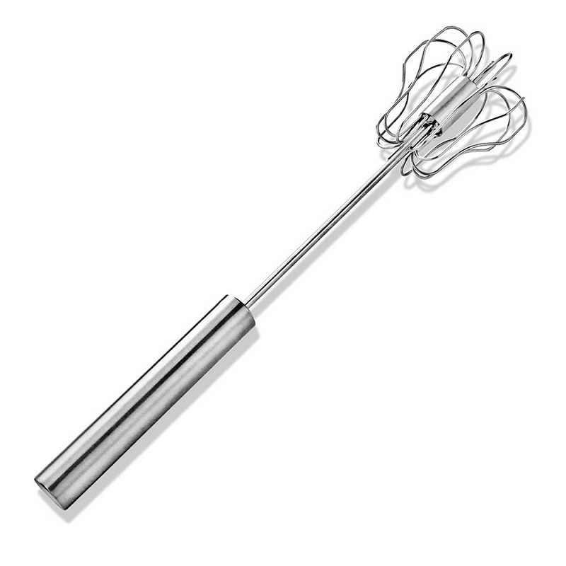 Stainless Steel Semi-Automatic Whisk Rotary Cream Egg Mixer