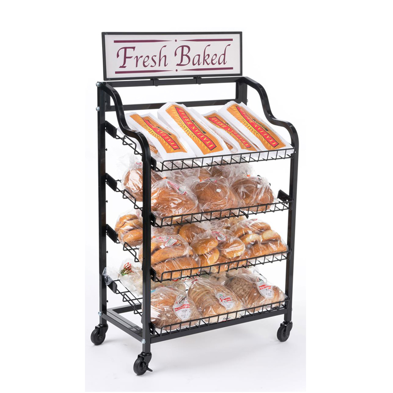 Factory Direct Sale Metal Shelf Durable Bread Display Stand