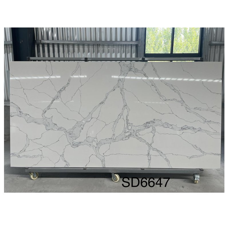 Reconstituted Artificial Stone Polished Countertops Kitchen Work Top Stone Quartz