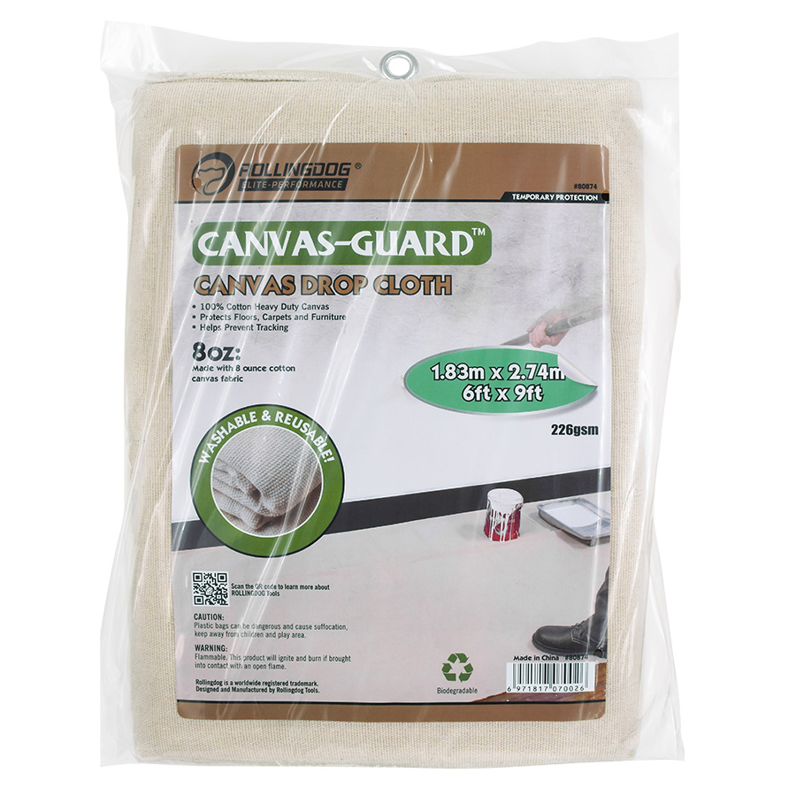 Rollingdog-PRO 80874 Canvas Drop Cloth 1.83m*2.74m