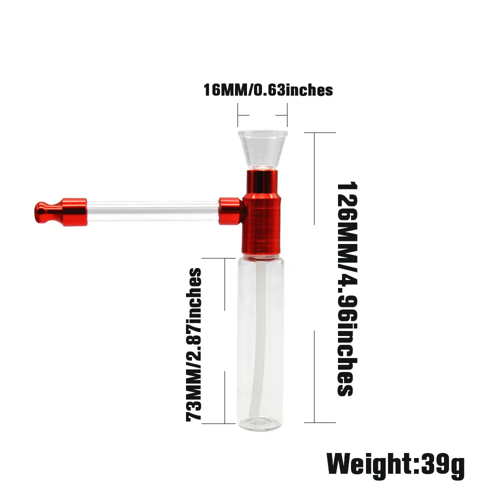 Hash Oil Pipe Glass Hand Bowl Pipe Mini Portable Easy to Carry