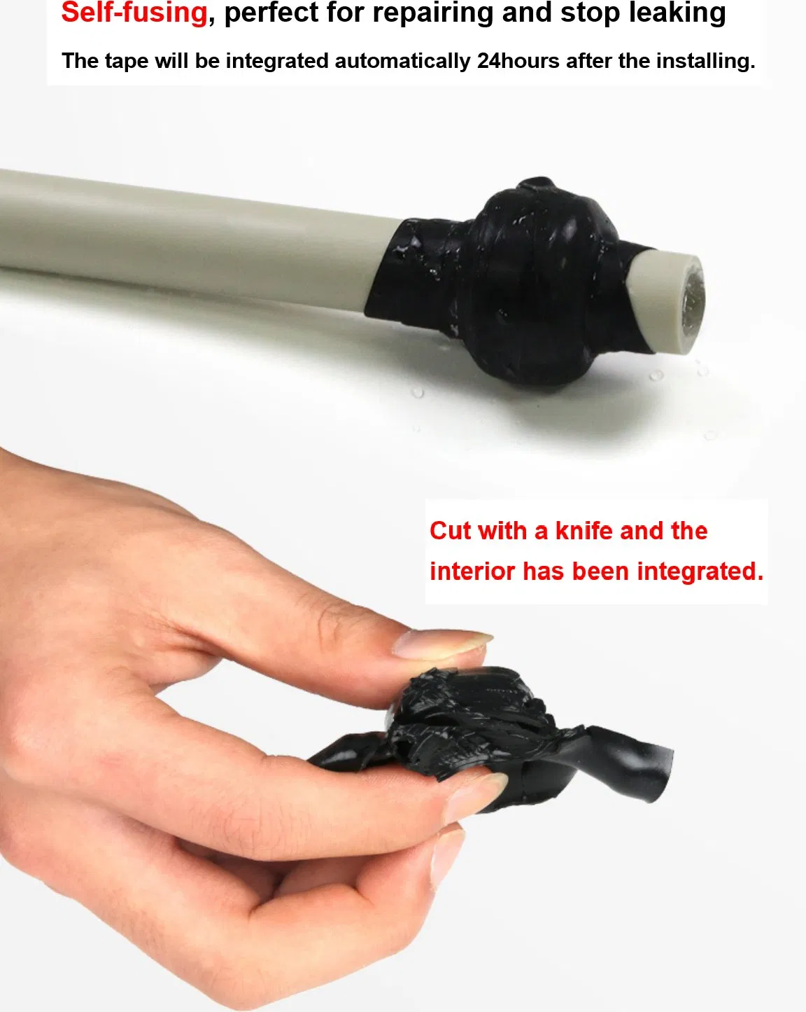 Self Fusing Elastic Silicone Tape for Hose Pipe Leaks