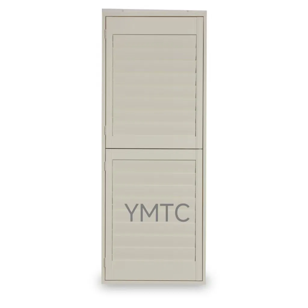 Tier-on-Tier Cutomized Color Paulownia Wood Plantation Shutters for Window Covering 63.5mm Louver