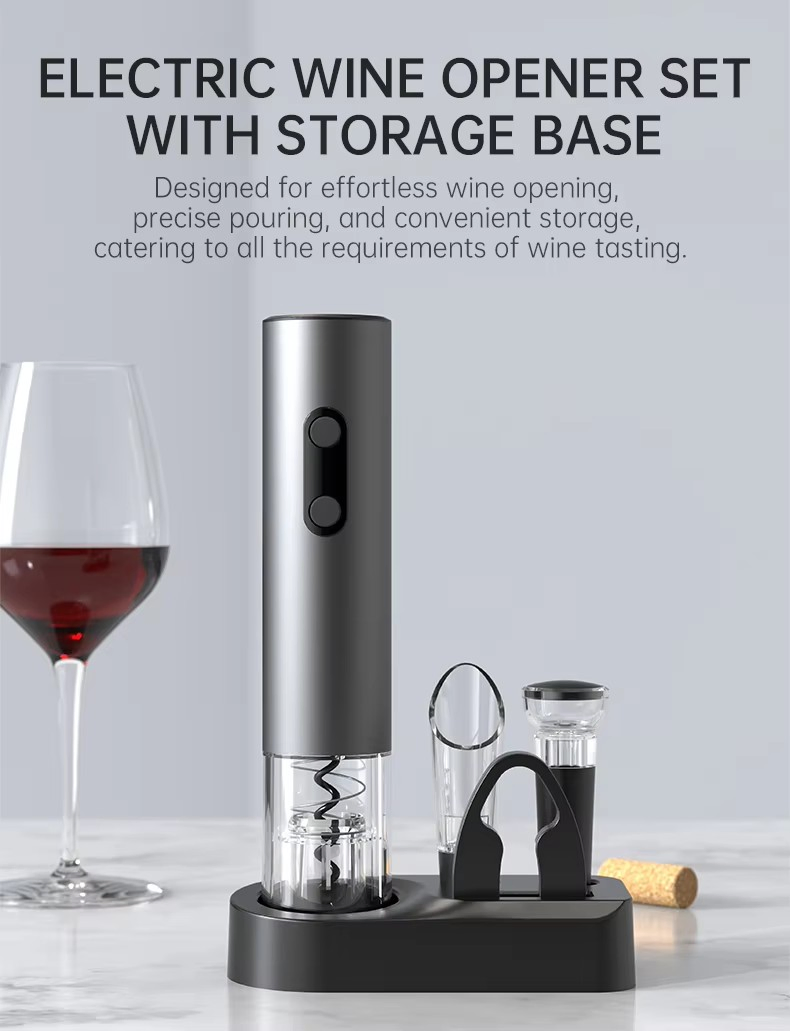 Automatic Battery Operated Electric Wine Opener Custom Logo Red Wine Opener