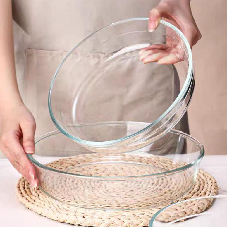 Microwave Oven Safe Glass Baker Dish Pan Borosilicate Glass Baking Tray